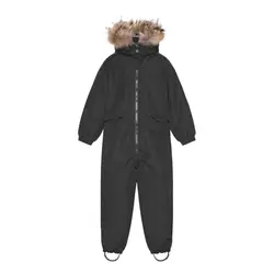 Flyverdragt w/fur - Black - 4 ÅR