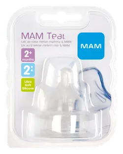 2-Pak Flaskesut Teat - Størrelse 2
