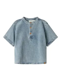 Fundo ss løs dnm skjorte - MEDIUMBLUE - 110