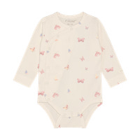 Langærmet Wrap Body - Bleached Mauve