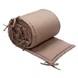 Sengerand med bindebånd - Walnut, 360x32 cm