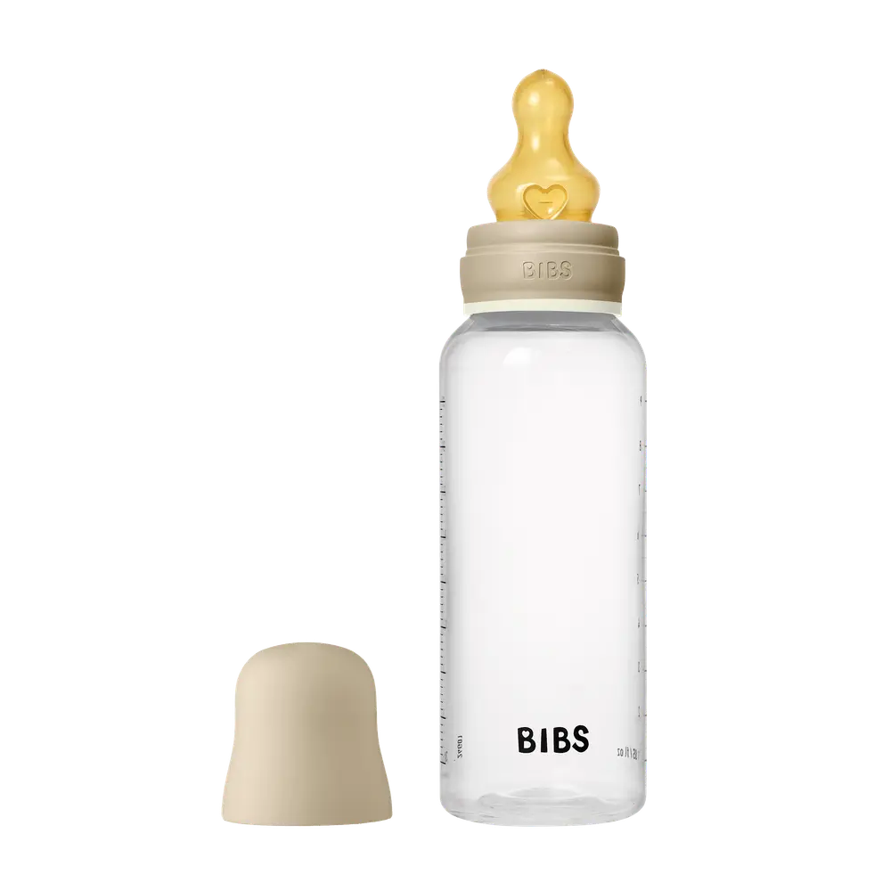 BIBS Sutteflaske Rund 1 pk 270 ml - M Flow - Vanilla Nat