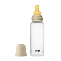 BIBS Sutteflaske Rund 1 pk 270 ml - M Flow - Vanilla Nat