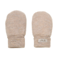 Uld Fleece Vanter - Camel melange