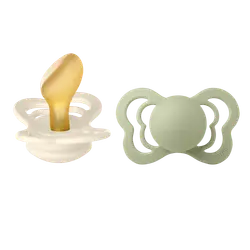 Bibs Couture Sutter - Str. 2 - 2-pak - Anatomisk - Ivory/Sage
