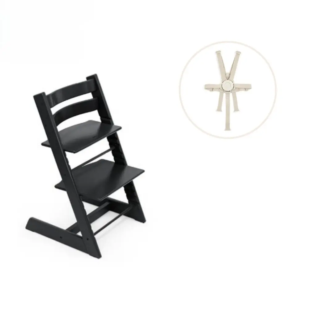 product-Højstol inkl. sele - sort