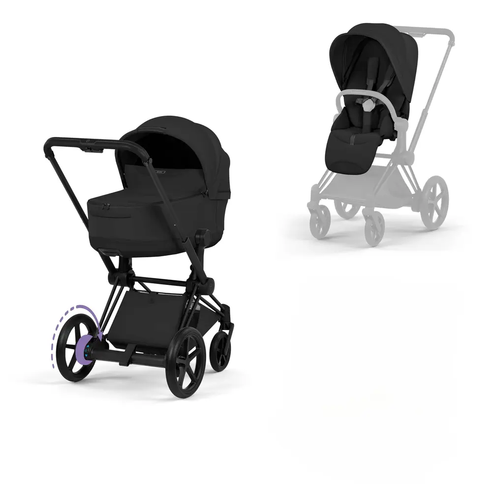Cybex e-Priam Kombivogn Style Sepia Black/Matt