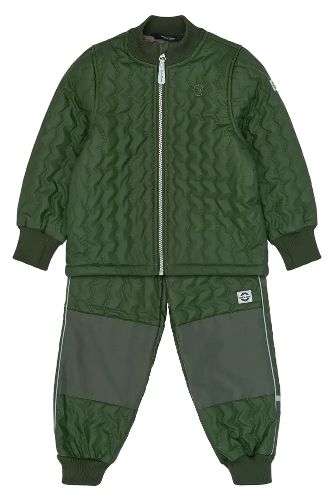 Mikk-Line Duvet Fleece Sæt - Kombu Green - 92