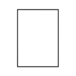 Ramme Sort Træ - A3