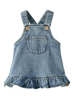 Lil' Atelier Karole Denim Kjole - Medium Blue Denim