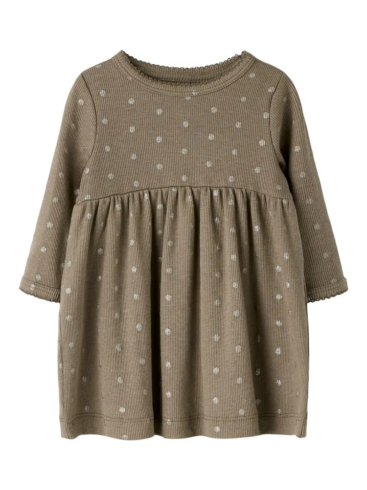 Name It Lona Kjole - Taupe Gray - 56