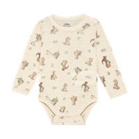 BeKids Langærmet Uld Body - Forest Fog