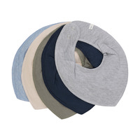 Bandana Bib 5-pak - Blue Fog