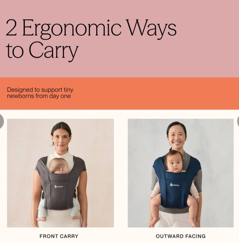 Ergobaby Embrace bæresele