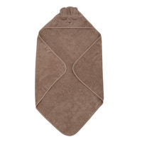 Müsli Badeslag Med Ører I Øko-Bomuld - Walnut - 80x80 Cm