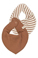 Petit Piao Sky Bib 2-Pak - Rawhide Striped