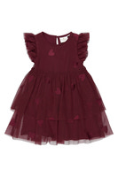 The New Siblings Vonda Mesh Kjole - Burgundy