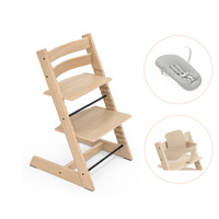 Tripp Trapp Højstol Eg Inkl. Newborn Sæt Og Babysæt - Natur