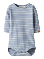 Baja Langærmet Body - Zen Blue