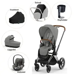 Priam pakke - mirage grey/chrome brown billede