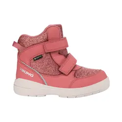 Viking Fun Glitter Warm Vinterstøvle Pink Med Glimmer Og Gore-tex - Str. 25