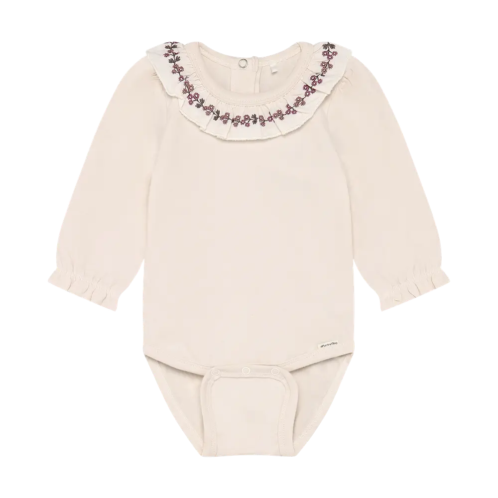 Minymo Langærmet Body - Pink Tint - 92