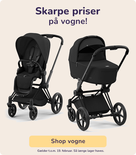 Skarpe priser på barnevogne, kombivogne og klapvogne