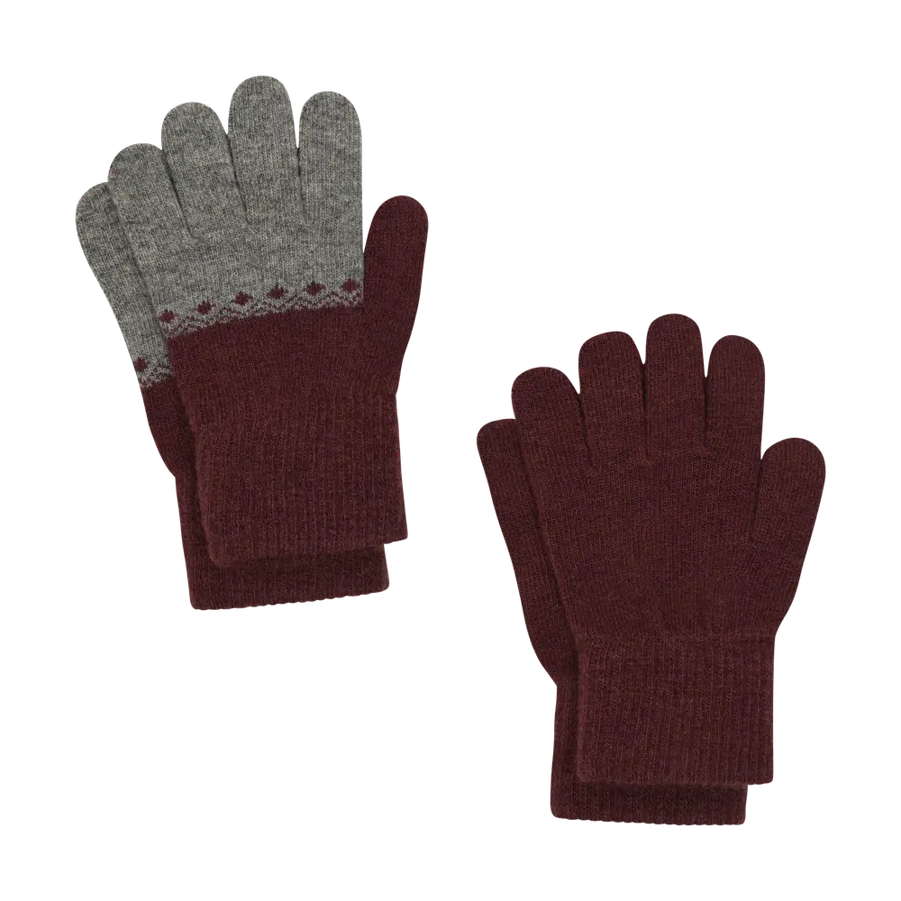 Celavi Magic Handsker 2-Pak - Rose Brown - 3-6 ÅR