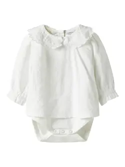Name It Skjortebody - NbFRixi - Bright White/Lurex