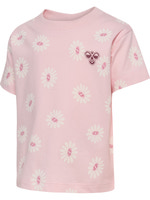 Blomster T-shirt - Pale lilac