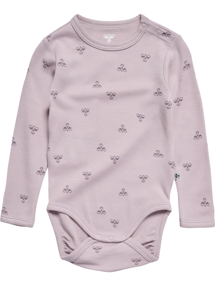 Uld Langærmet Body - Cloud Gray - 92