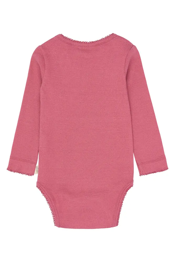 Petit Piao Sea Langærmet Body - Mauvewood - 86 CM