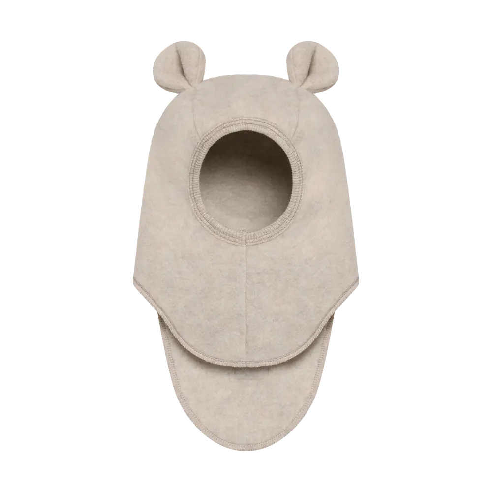 Huttelihut Uld Fleece Elefanthue M. Øre - Camel Melange - 48