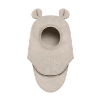 Huttelihut Uld Fleece Elefanthue M. Øre - Camel Melange