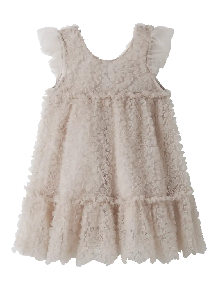 Lil' Atelier Fauna Tulle Kjole Pumice Stone 92
