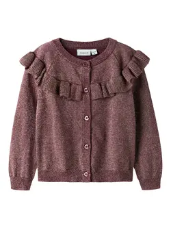 NAME IT Glimmer Cardigan Refraja Burgundy