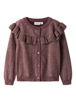 Refraja Strikket Cardigan - Burgundy
