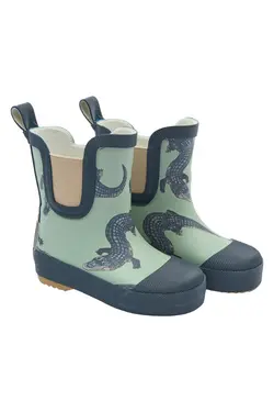Kort Gummistøvle m. Print - Croco - 23