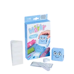 Tøj- og markeringsstempel lyseblå billede