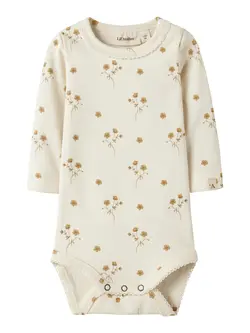 Lil' Atelier Body Coconut Milk Med Gyldent Blomsterprint - Str. 1m 56cm