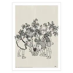 Plakat - Astrid Lindgren - Lotta - fugle rede 50x70