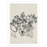 Plakat - Astrid Lindgren - Lotta - fugle rede 50x70