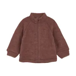 Uldjakke med lynlås - Marron - 90