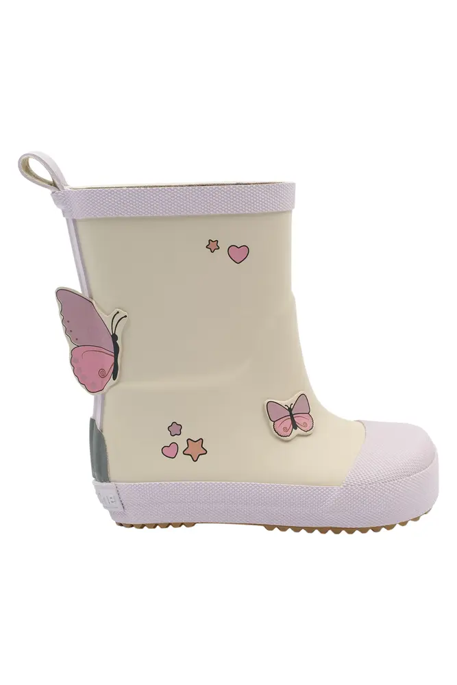 Mikk-Line Gummistøvler - Barfod - Wellies Buterfly - Oyster Gray