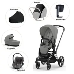 Priam pakke - mirage grey/chrome black PLUS billede