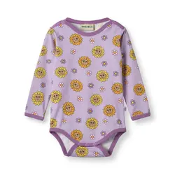Elstar Langærmet Body - Heather purple - 74