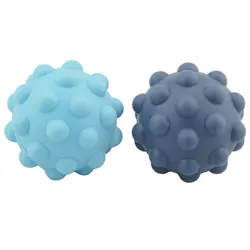 Sensory Silicone Fidget Small Balls - Blue billede