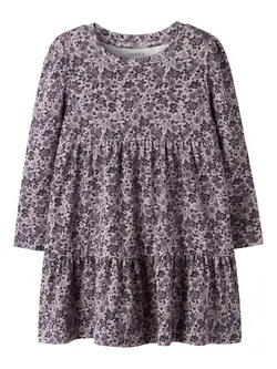 Name It Kjole - NmfOalia - Burnished Lilac m. Blomster