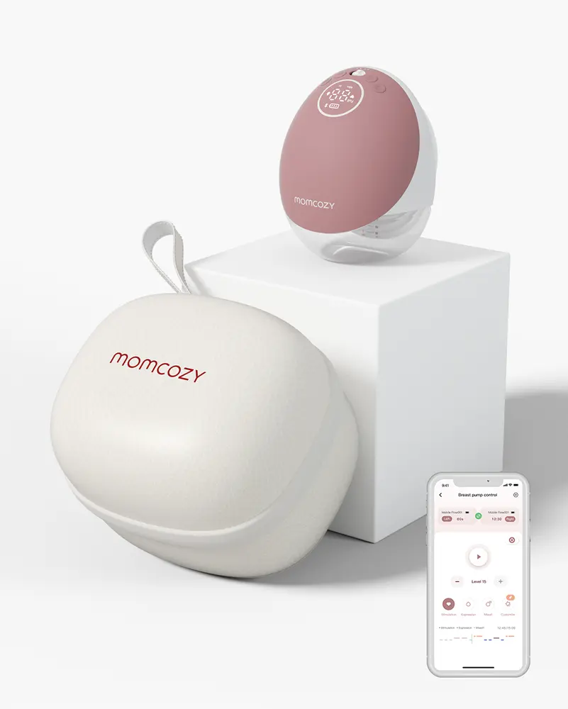 Momcozy M9 Bærbar Single Brystpumpe - Red