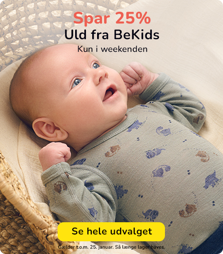 Spar 25% på BeKids uld denne weekend hos BabySam